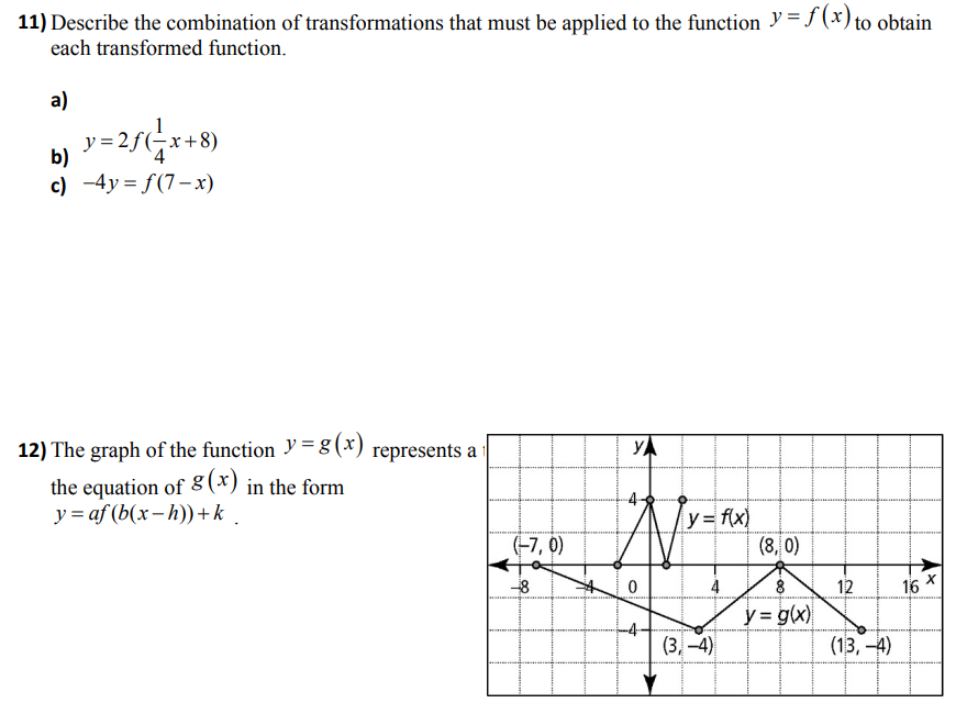 y = f (I) is reected in the x-axis, stretched vertically about