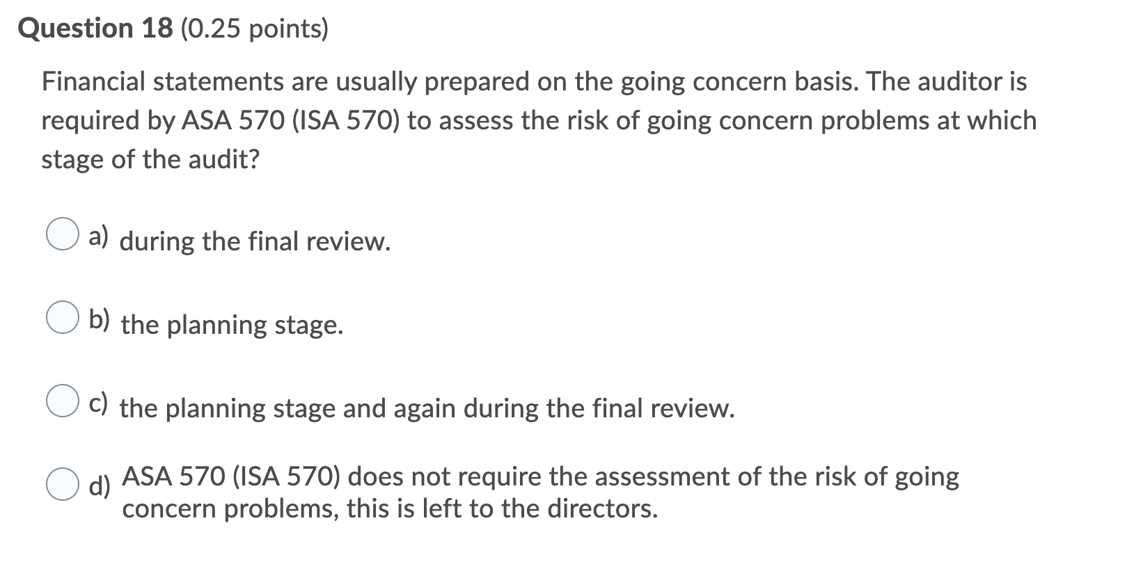 Disagreement with those charged with governance in relation to the financial report.