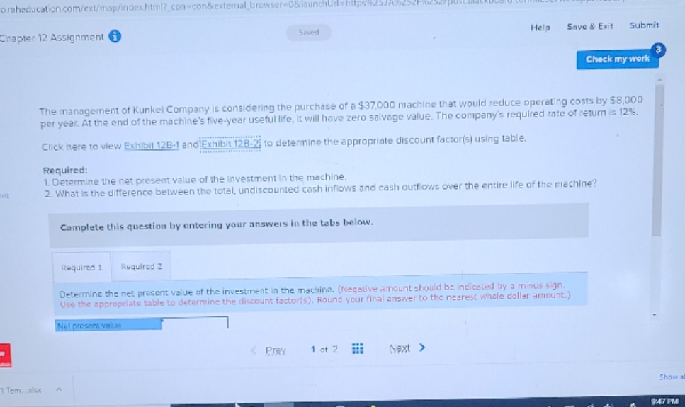 This is a two part question for Managerial accounting. The first question