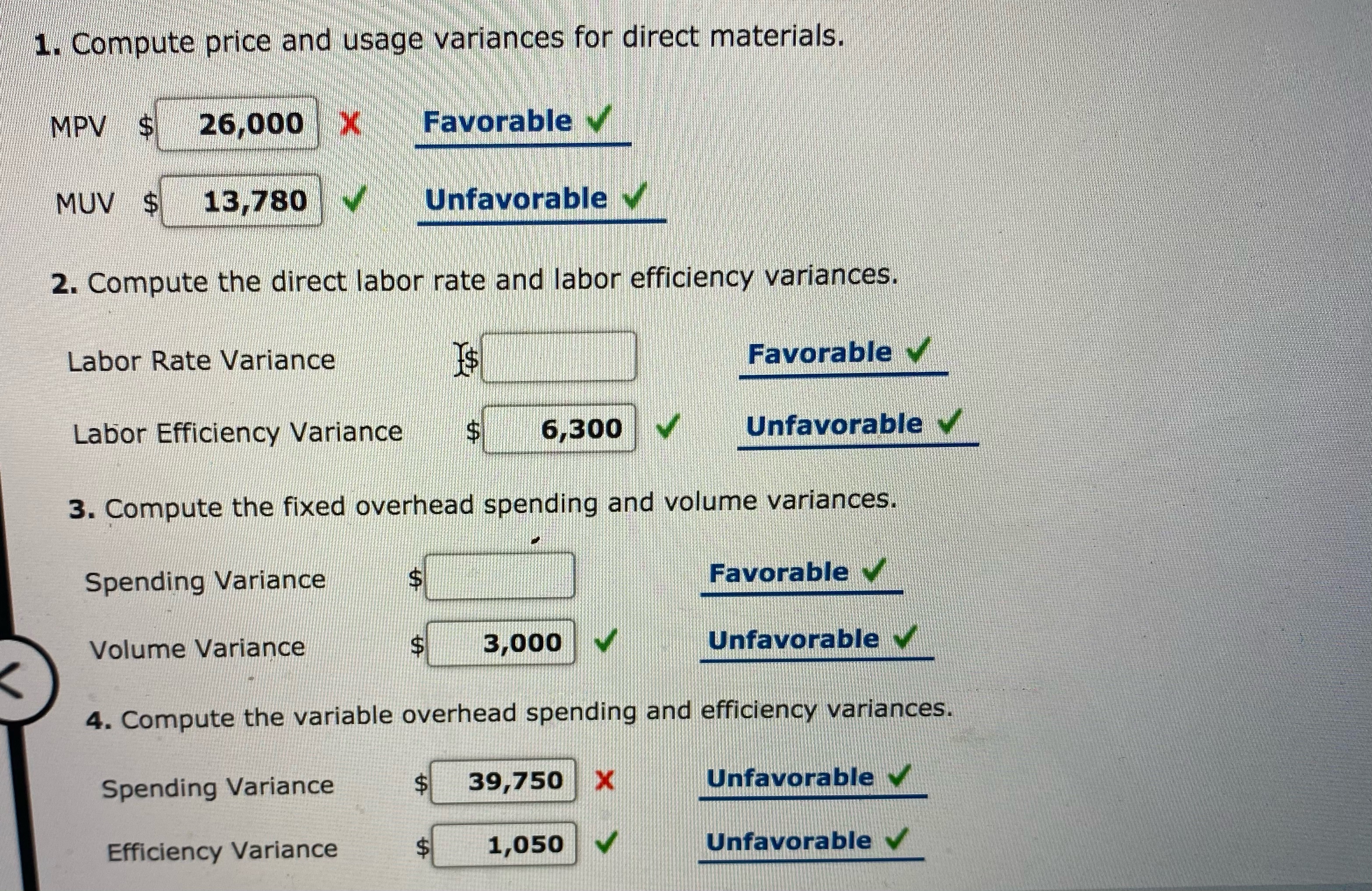 Need help understanding this problem. 1. Compute price and usage variances for