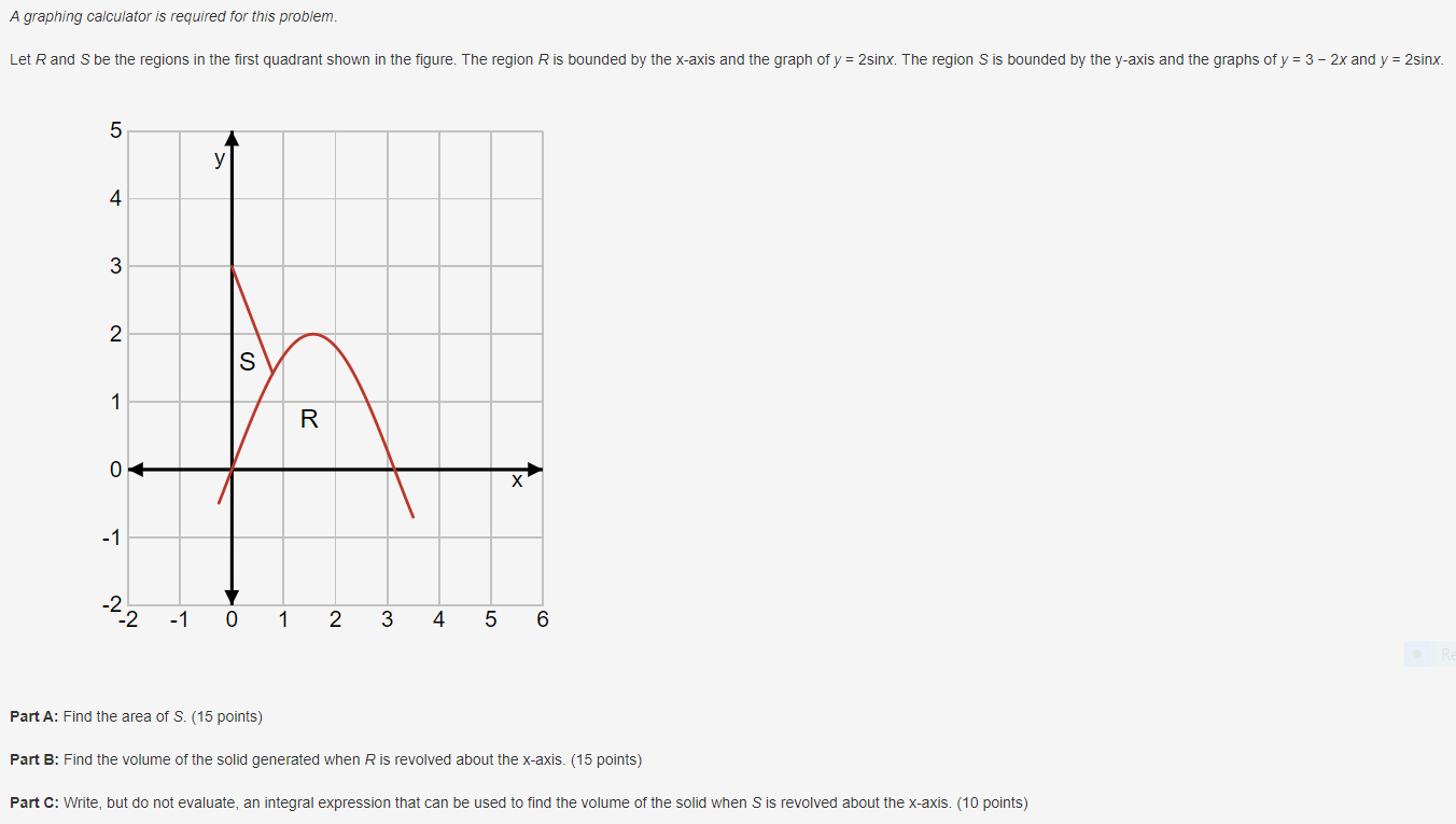 please include all steps necessary for each question1) A. graphing calculator is