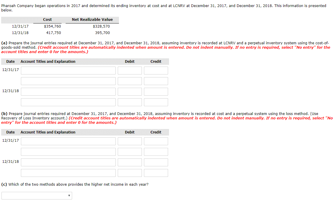 Please help me understand how to solve this problem. Pharoah Company began