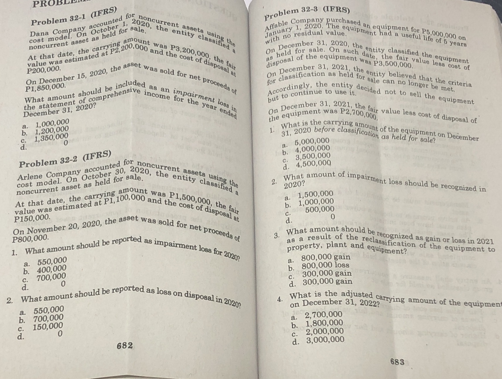 Please help me answer these questions problem 32-1 to 32-3 with solutions.