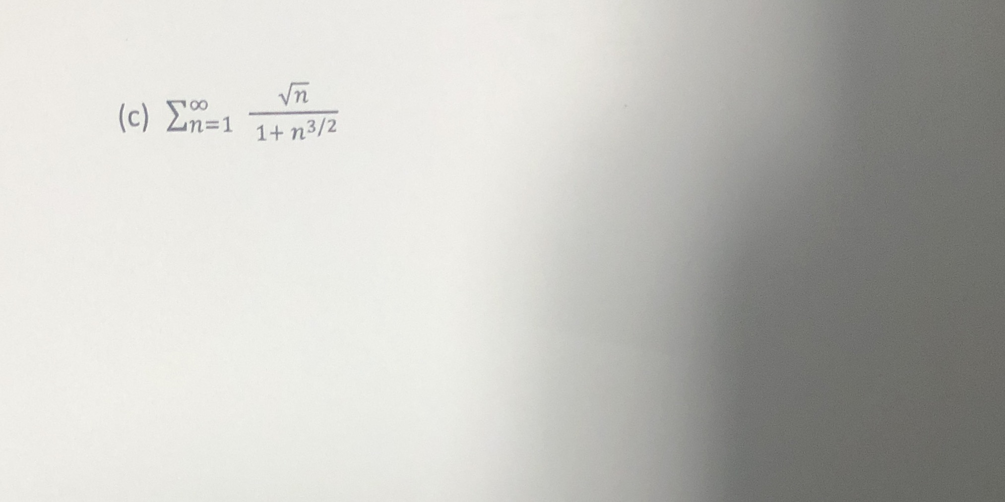Determine whether the integral Test can be applied to each series. If