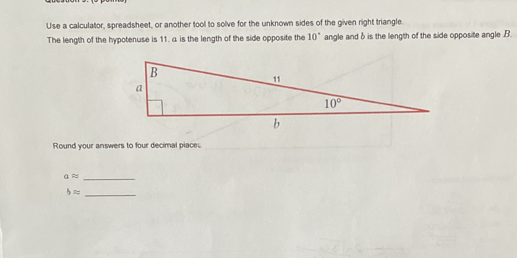  Use a calculator, spreadsheet, or another tool to solve for the