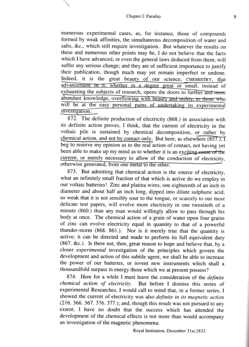 Associated With The Particles Or Atoms Of Matter.' Michael Faraday 852. The