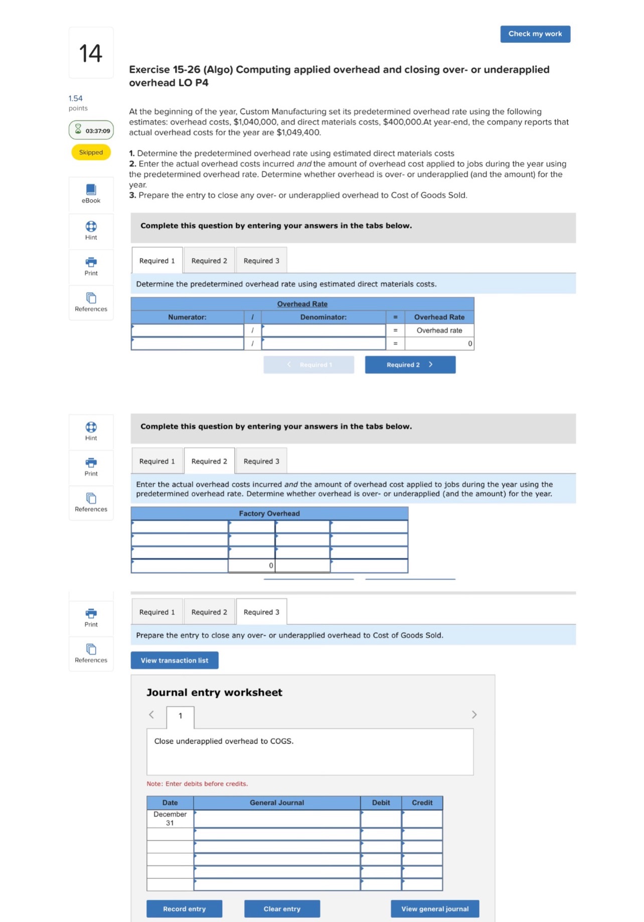 Please label everything how it is and fill out every single column