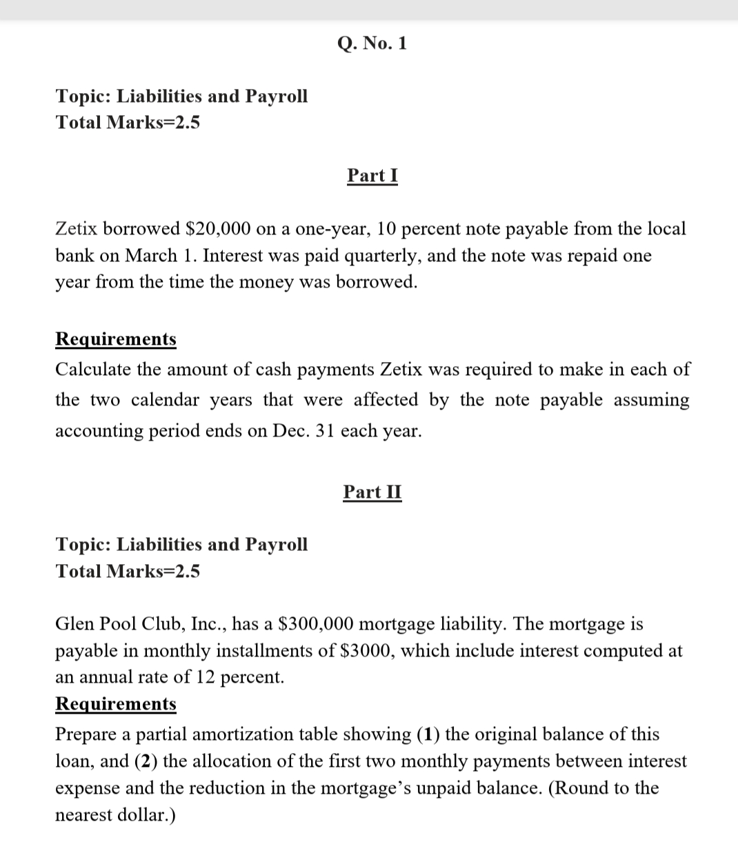 Please solve these questions on word document or white paper with proper