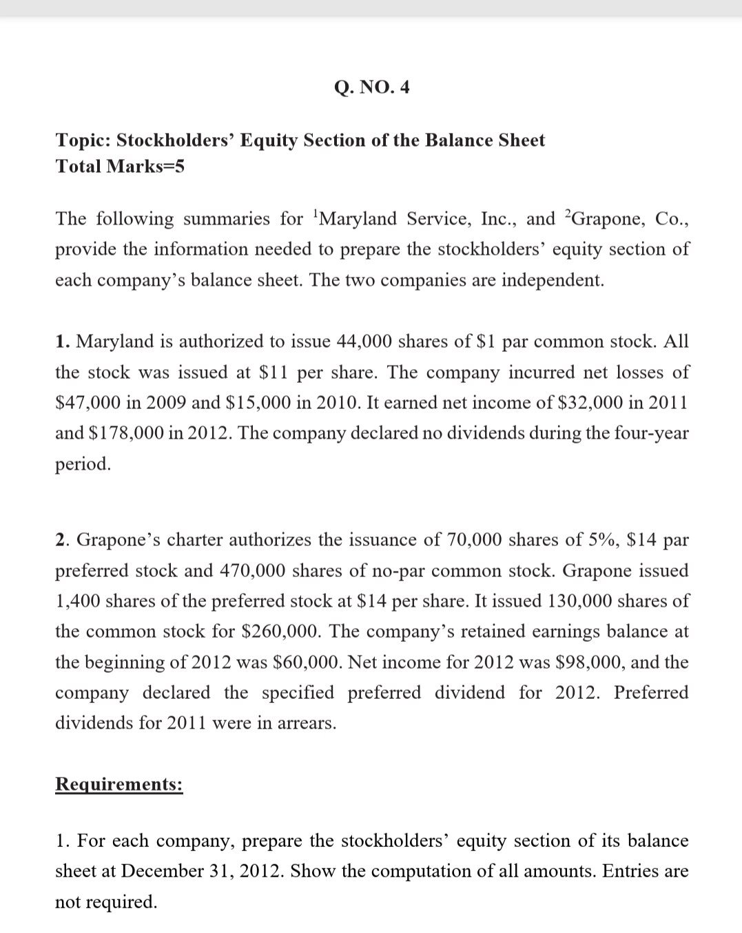 Total Marks=2.5 Part I Zetix borrowed $20,000 on a one-year, 10 percent