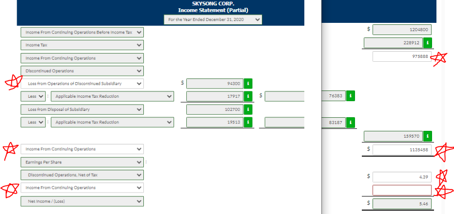 Please help with the following HW problem below. I've indicated with 'red