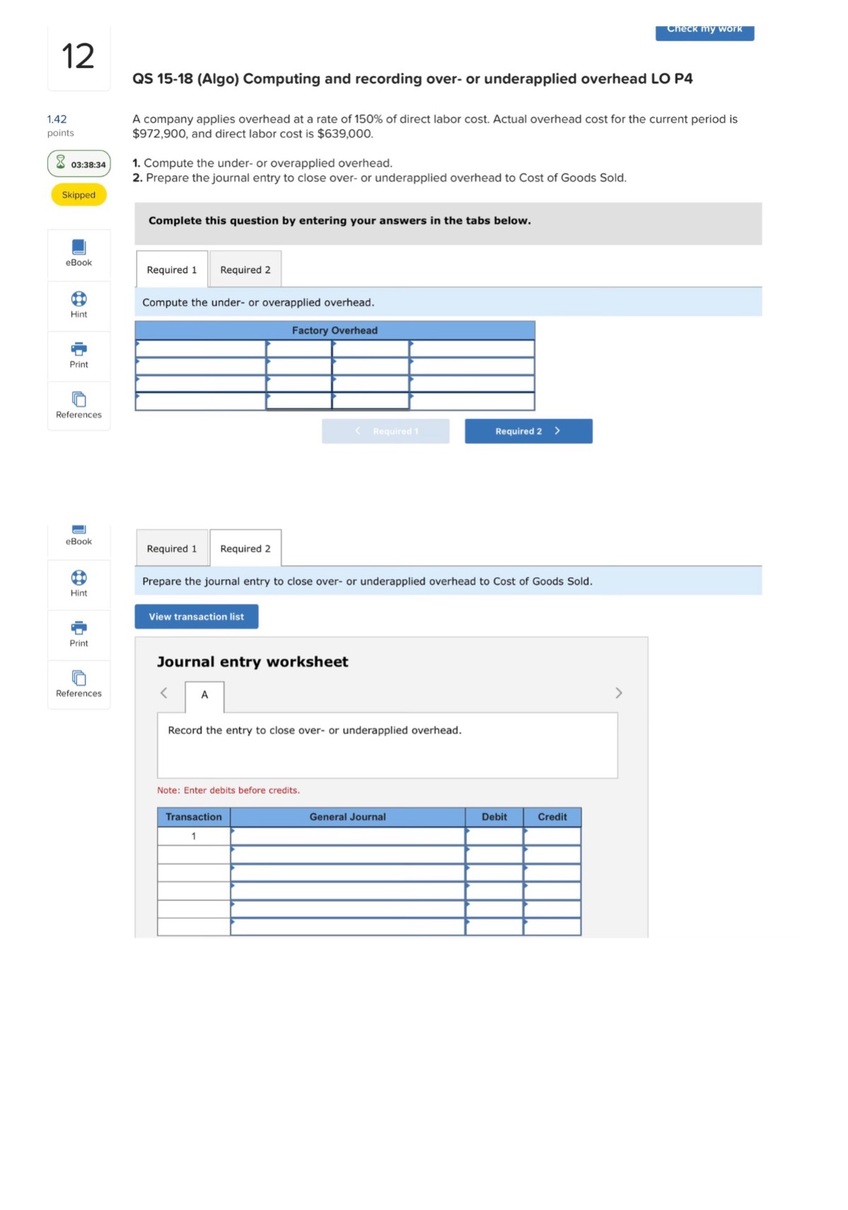 Please label everything how it is and fill out every single column