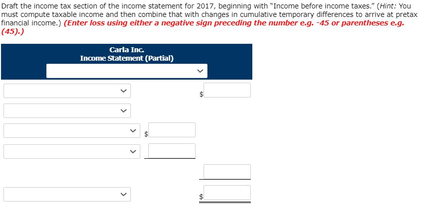 of 2017, and indicate how it should be classified on the balance