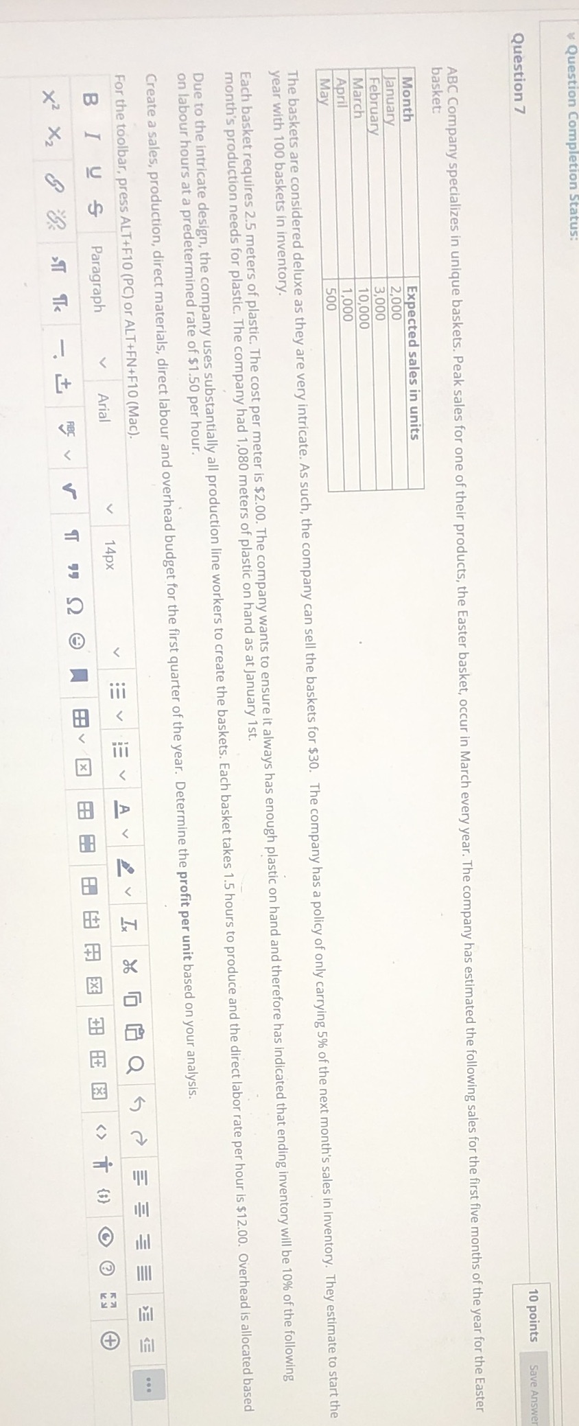 Please answer as soon as possible Question 7 10 points Save Answe
