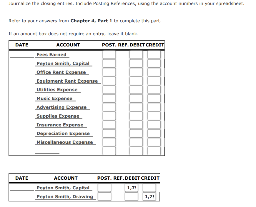 did wrong on my statement of owners equity as well as fill