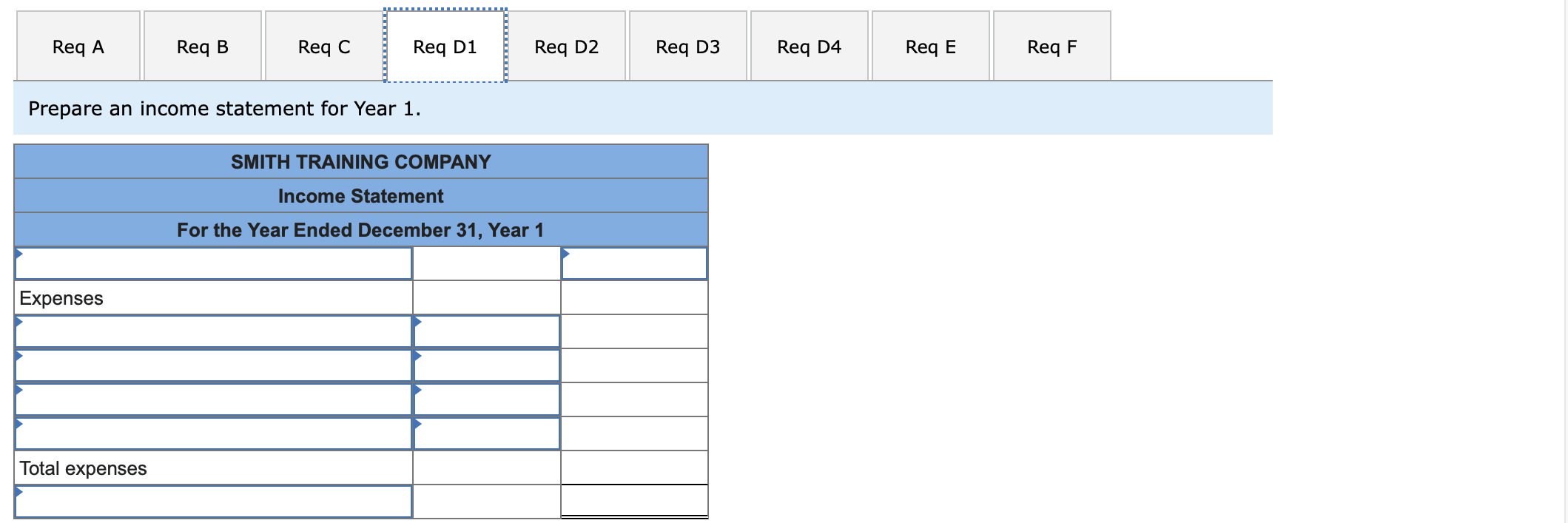 E to these T-accounts.) c. Prepare an adjusted Trial Balance. d-1. Prepare