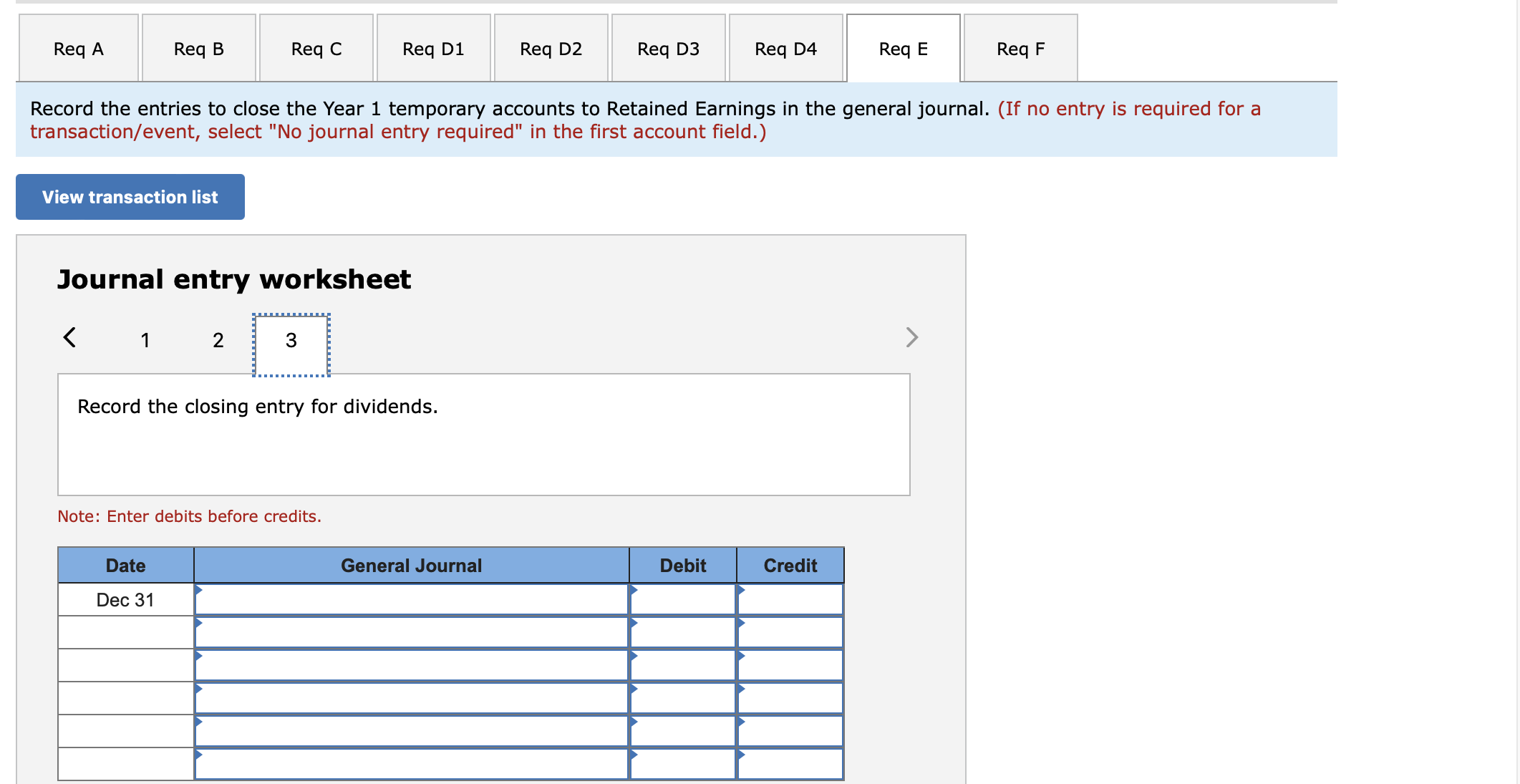 B Req C Req D1 Req D2 Req D3 Req D4 Req