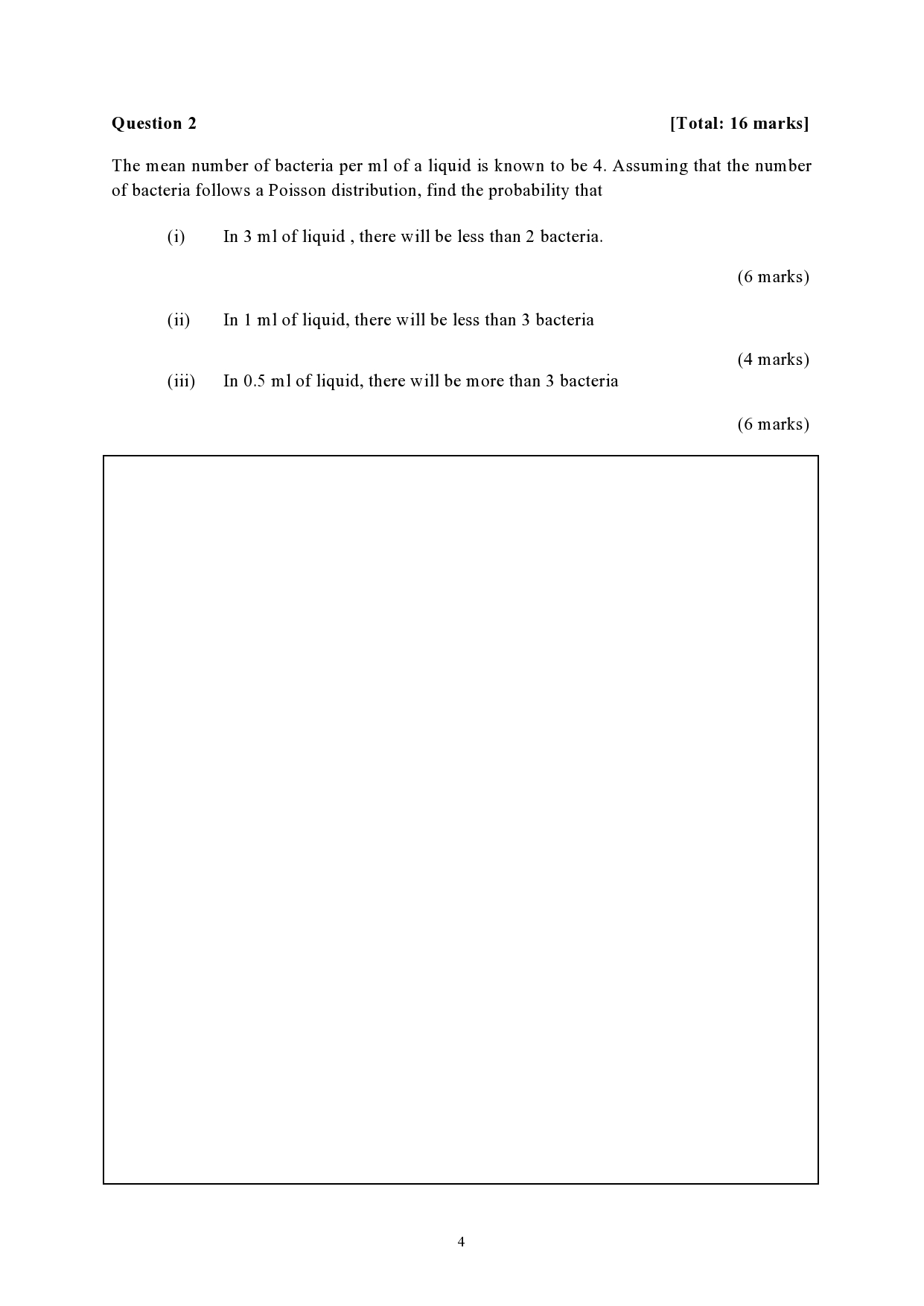Mark Statistics exam marks ofa class of [00 students were analyzed using