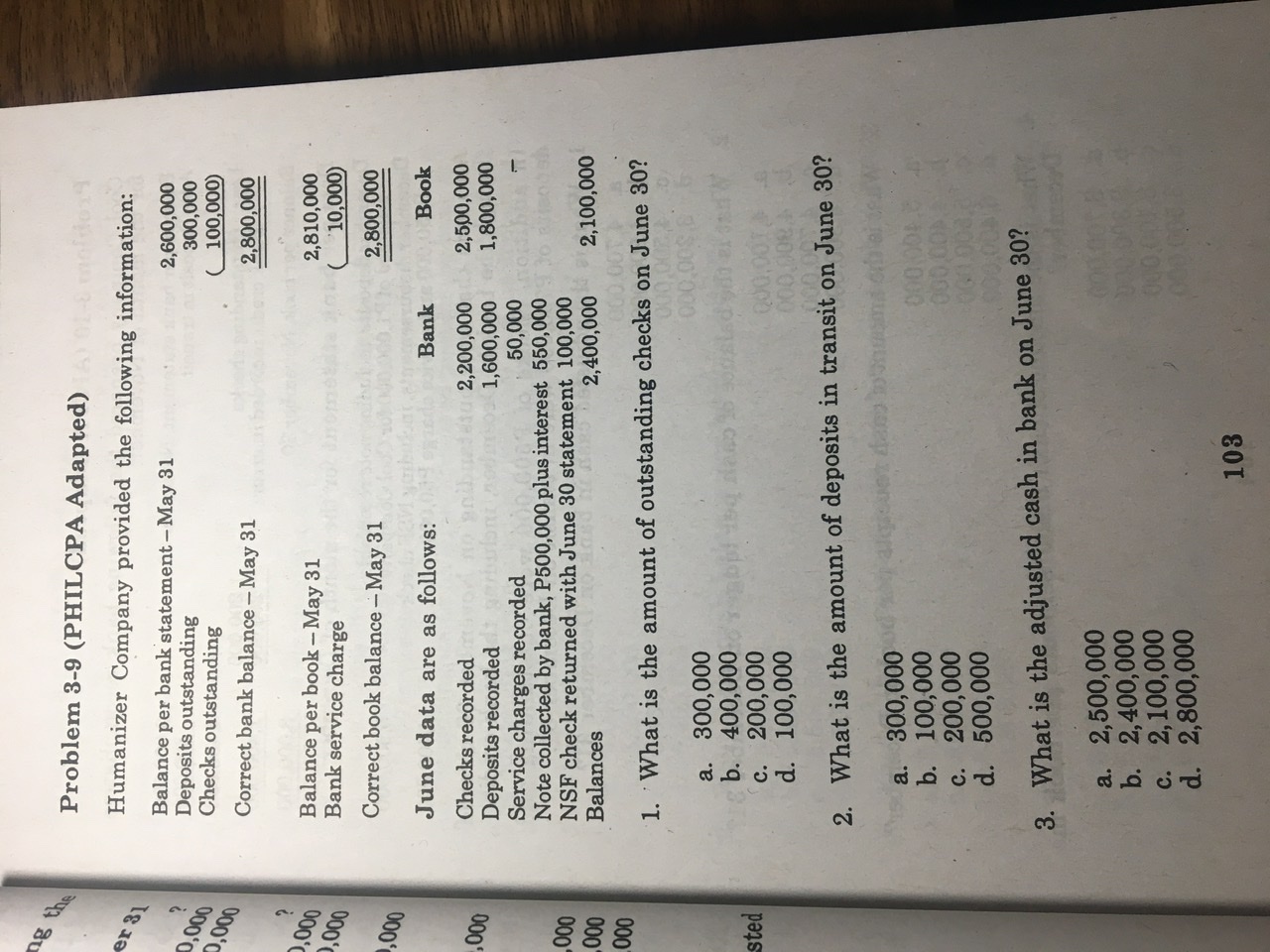 June 30. Balance per bank state Cool Company prepared the following bank