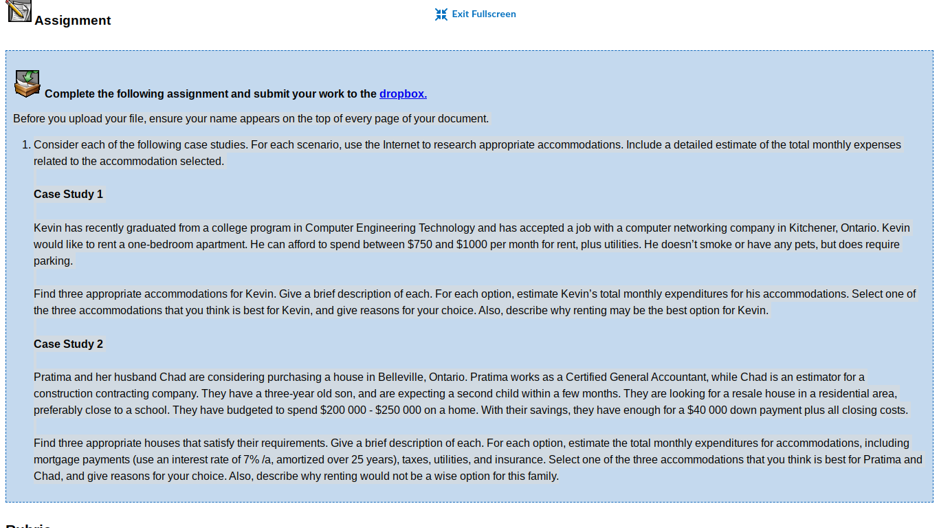 Before you upload your file, ensure your name appears on the top