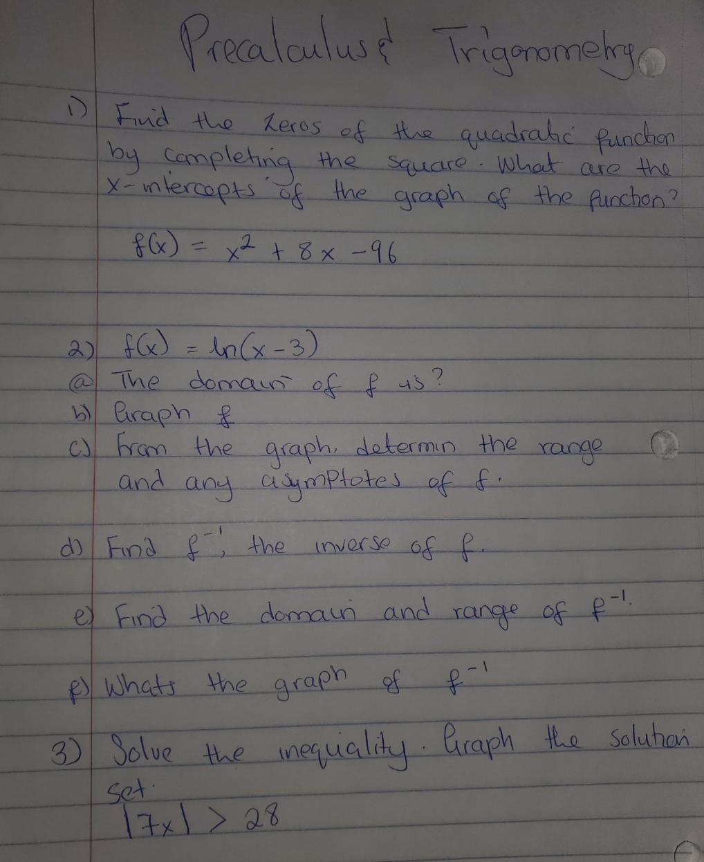 help me please Precalculus Trigonometry 1 ) Find the zeros of the
