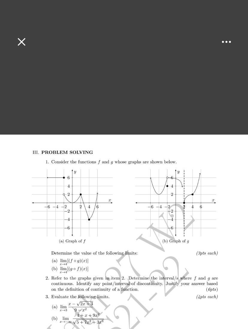 detailed solution X . . . III. PROBLEM SOLVING 1. Consider the