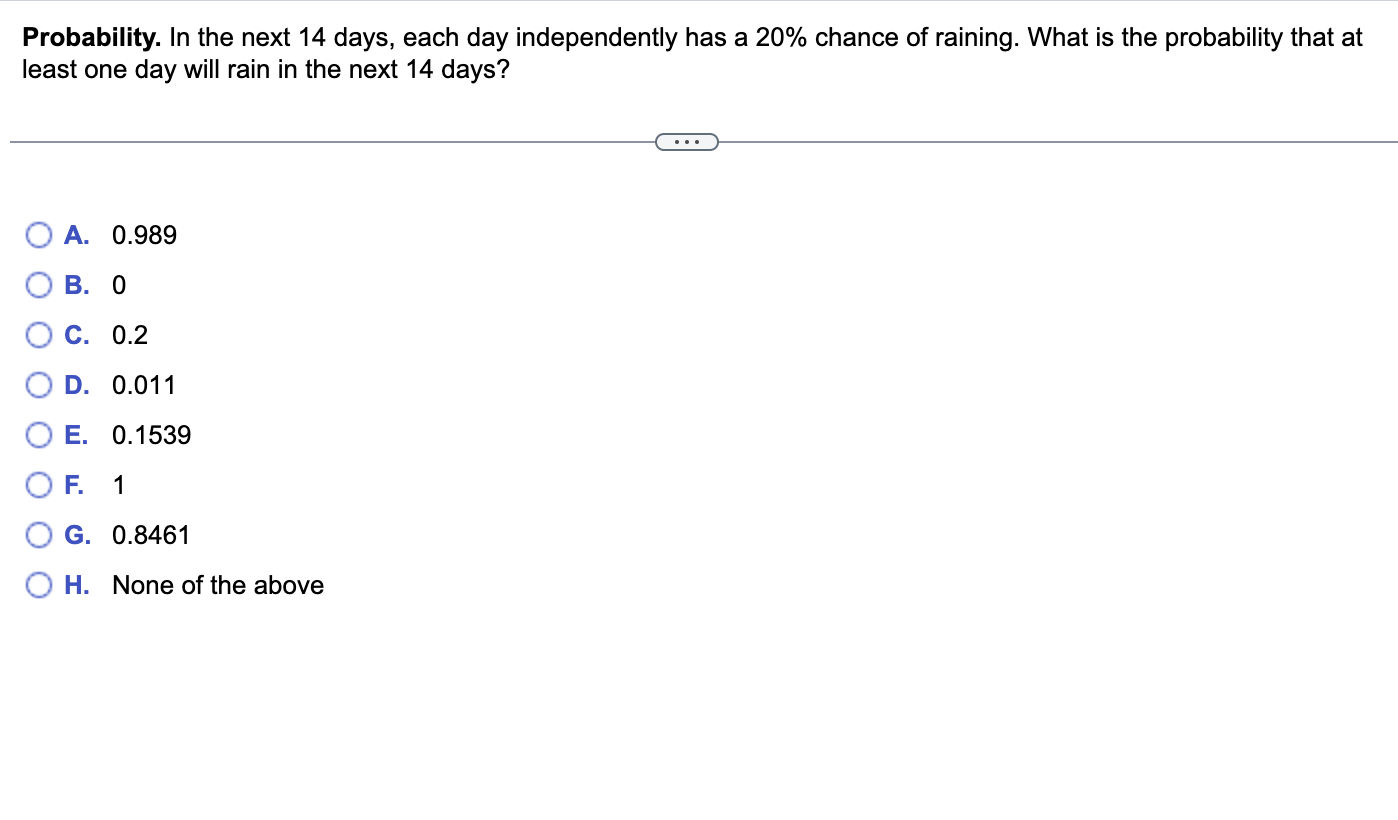 D. (Round to one decimal place as needed.) The probability that, in