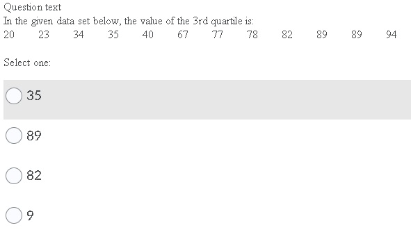 table showing class intervals and the frequency of occurrence of their elements