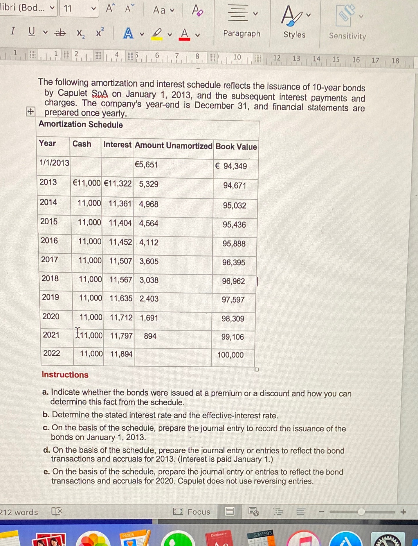 Intermediate accounting 2 libri (Bod... v 11 A A Aav I Uvab