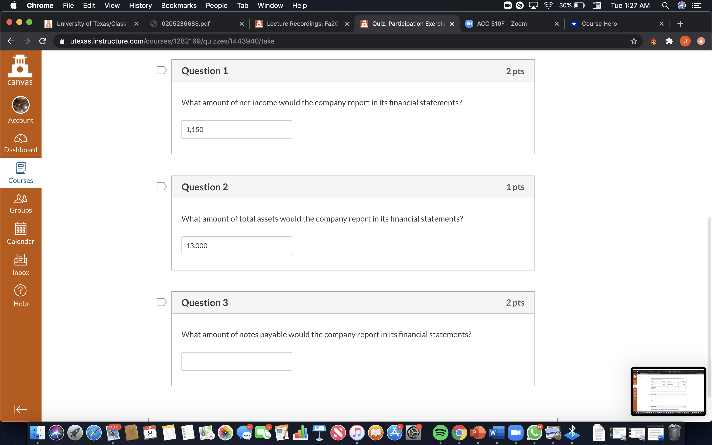 History Bookmarks People Tab Window Help 30% : Tue 1:27 AM Q