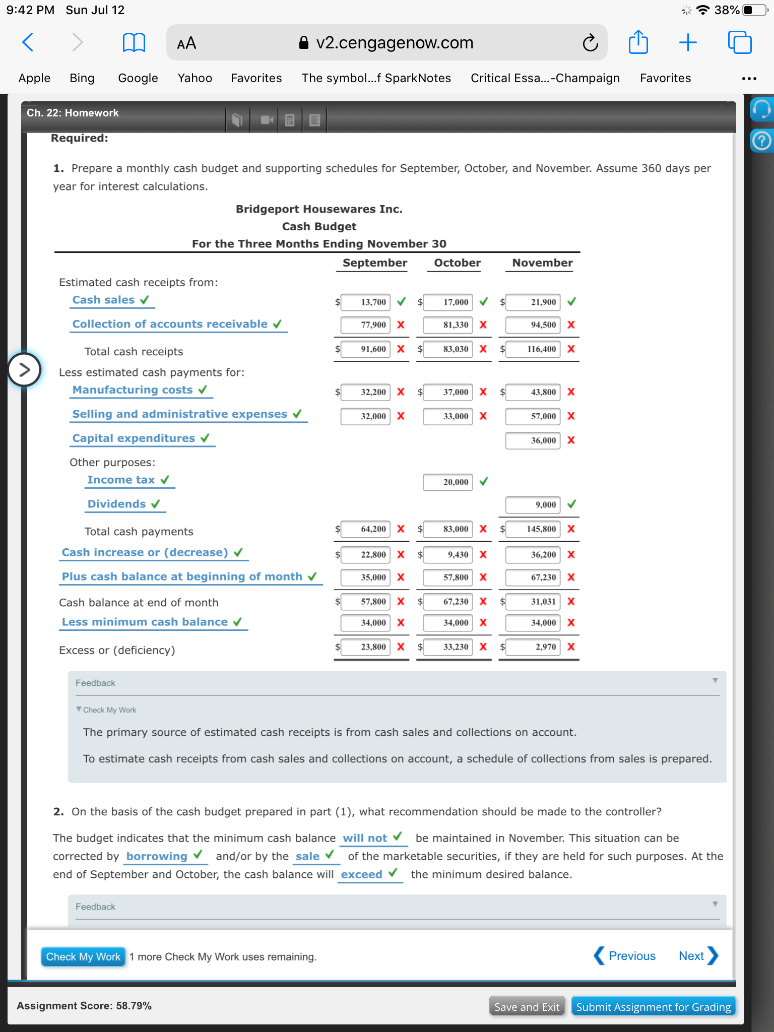 The symbol ...f SparkNotes Critical Essa...-Champaign 380/0(iZ) Favorites Ch. 22: Homework Cash