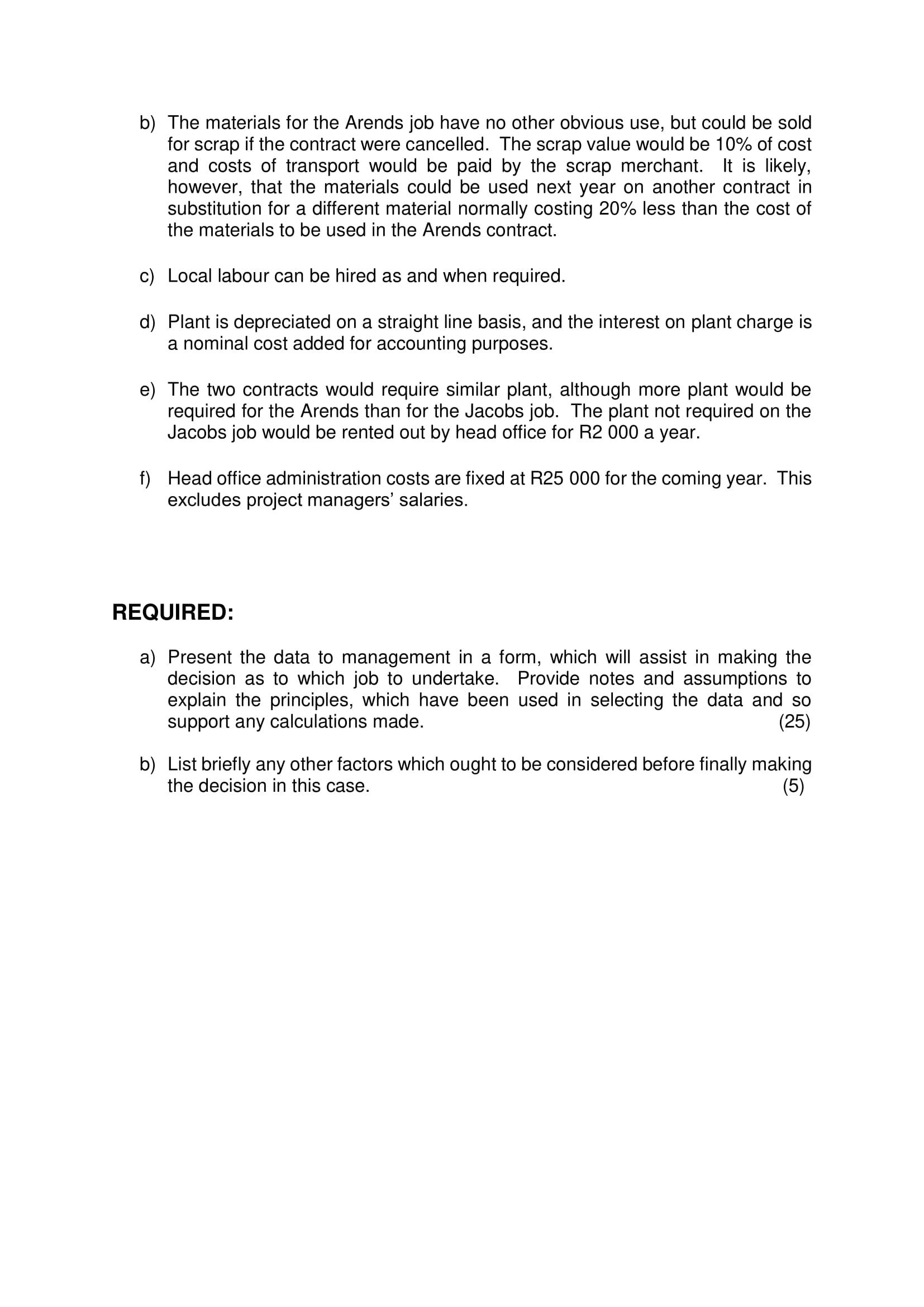 MARKS) Daniels Ltd is a civil engineering company based in Atlantis. Contracts