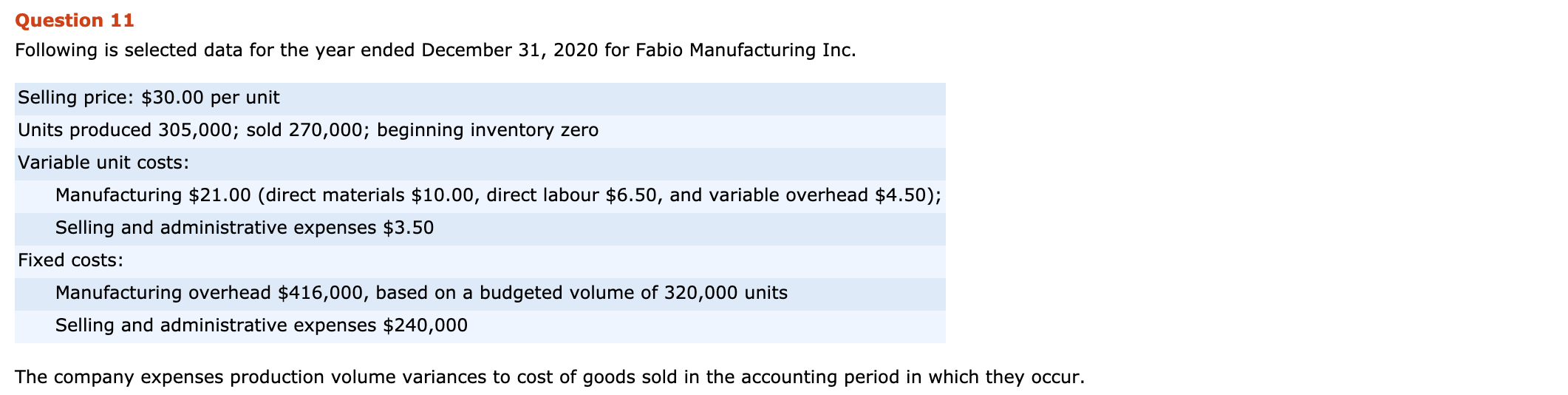 Please provide solution for the following question. Thank you. Question 11 Following