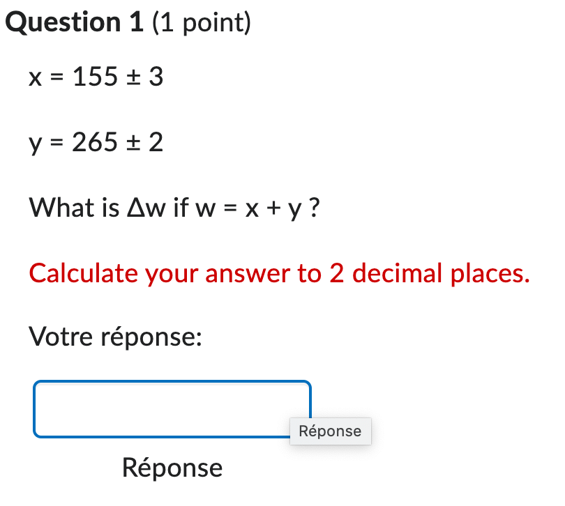 Question 1 (1 point) X = 155 + 3 y =