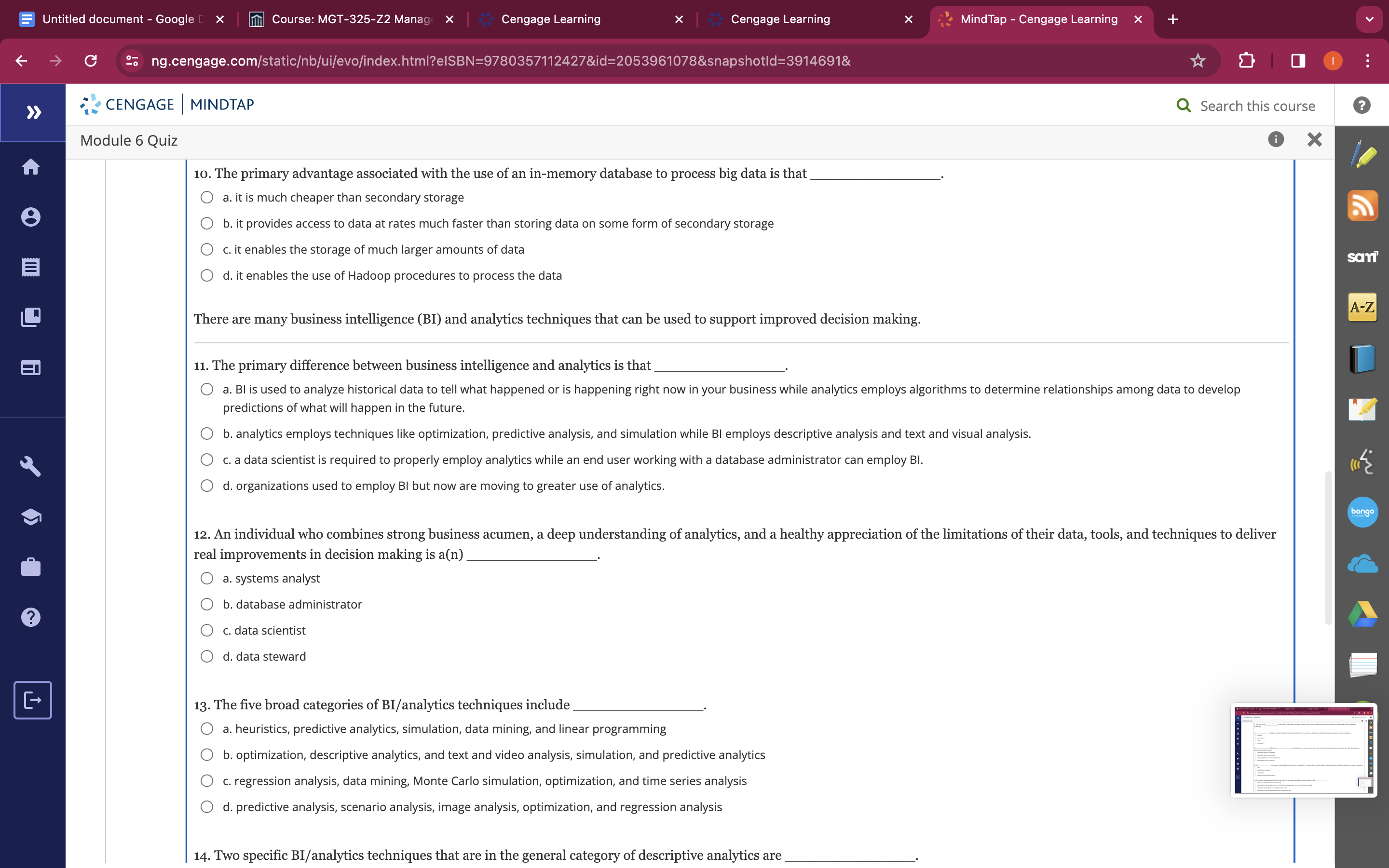 that big data comes in many formats and may be structured or