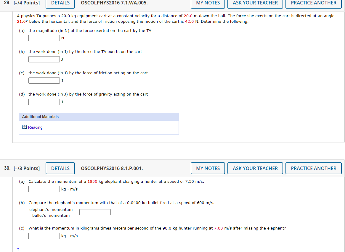 5.00 kg and m, which has a mass 80.0% that of my,