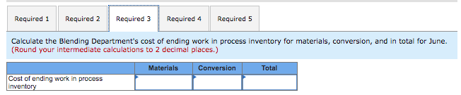 its process costing system. It makes blended tropical fruit drinks In two