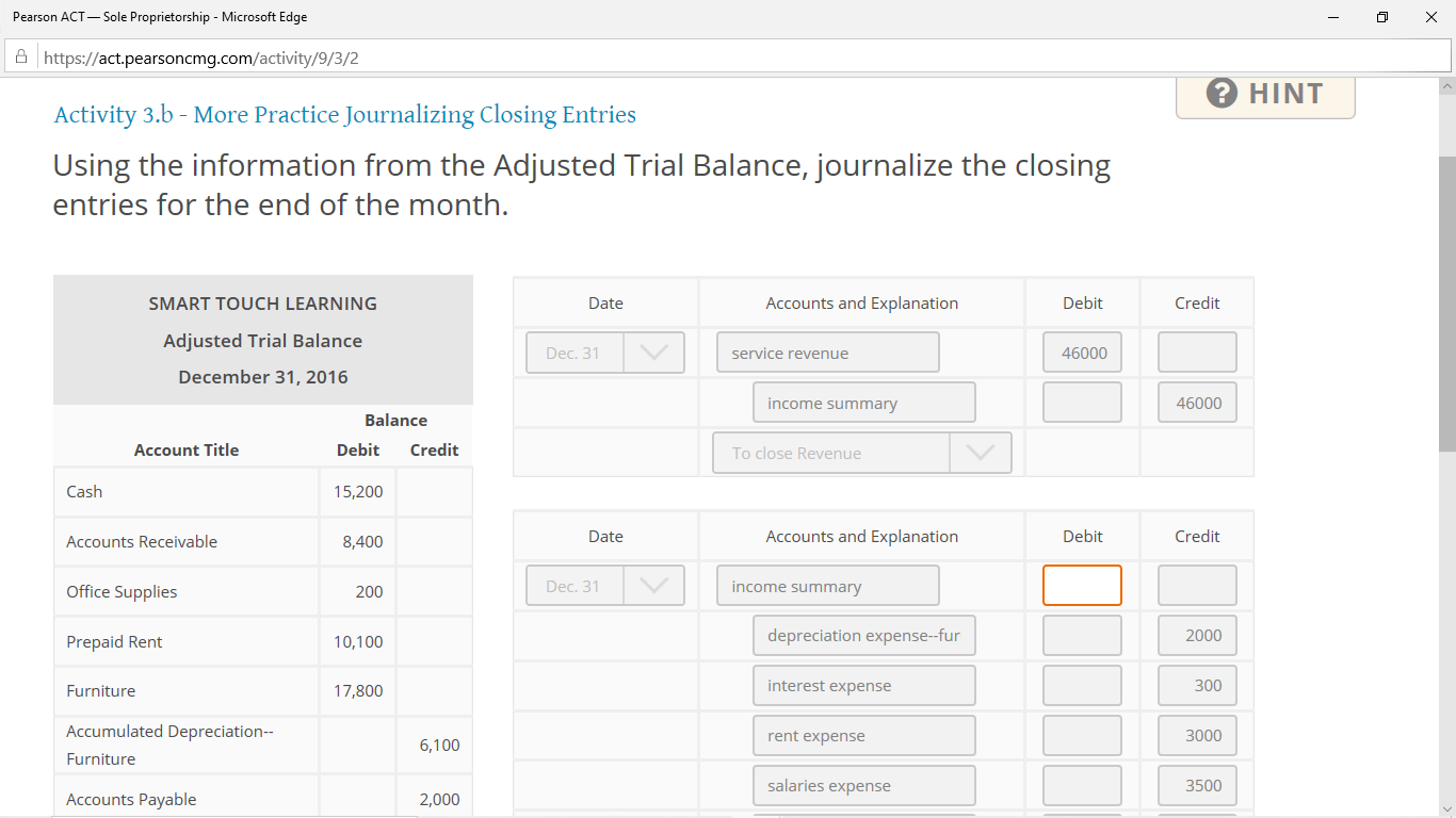 I would like assistance with a journalizing task. The boxes in RED