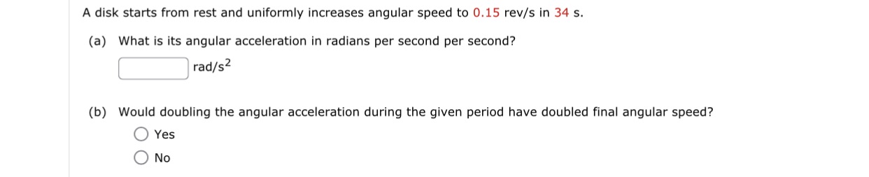 A disk starts from rest and uniformly increases angular speed to