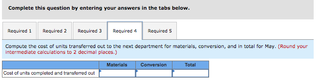 prior to completion. Information on work in the first department, Cooking, is