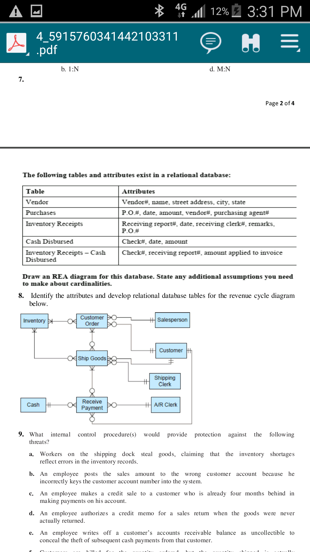 Quick help question num 7 and 8 B 4G it 12% 2