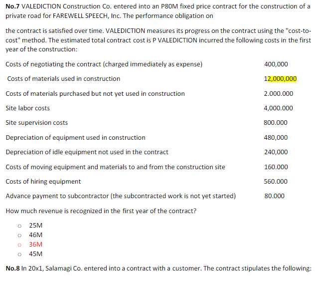 2036 Costs incurred to date 2.400.000 4.525.000 5.125.000 Estimated costs to complete