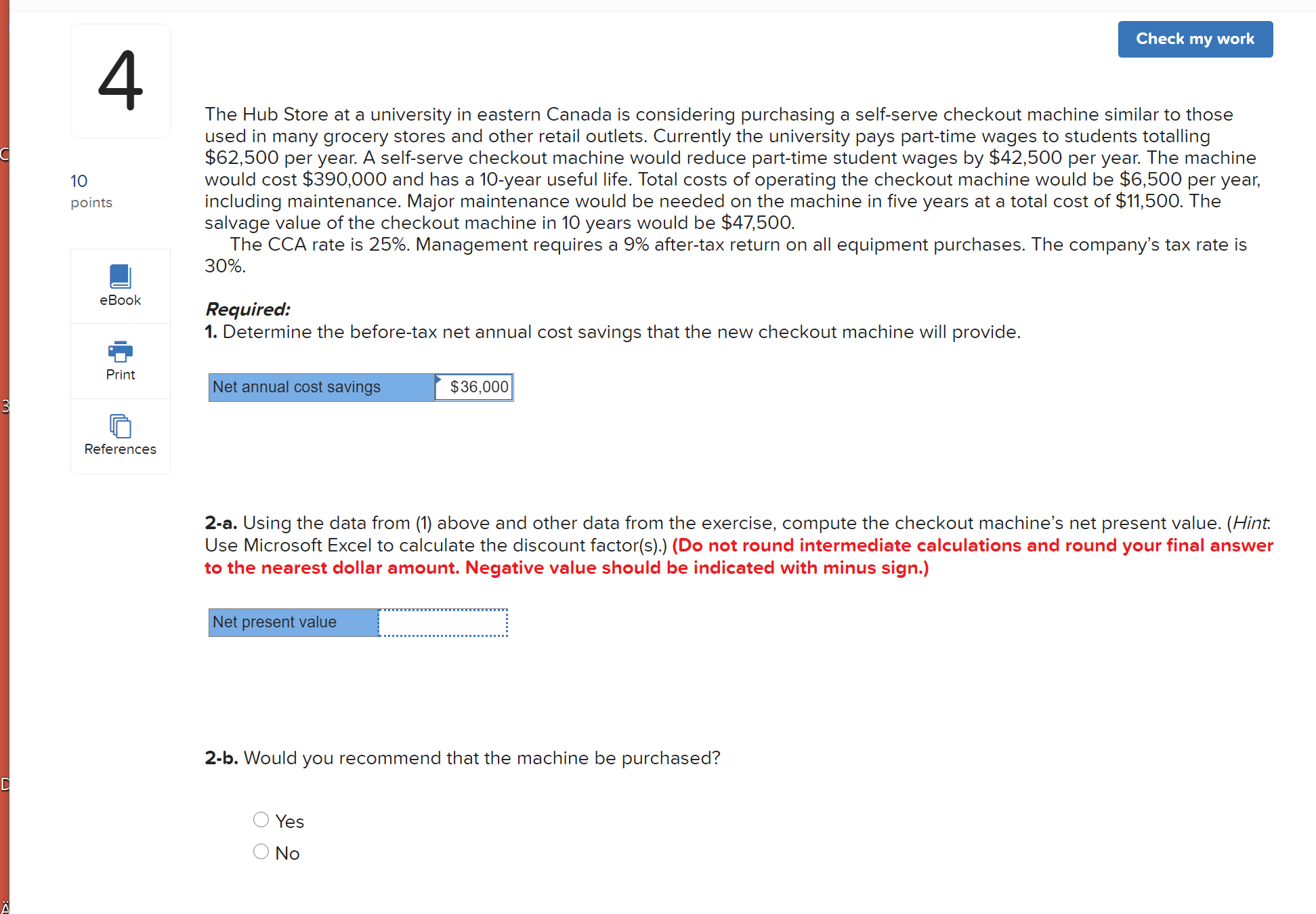 The Hub Store 4 points Referen ces Check my work The Hub