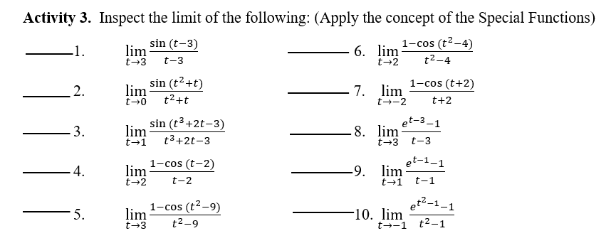 x2 +2; 0=1 6. f(x) = ;C = 2 x-2 2. f(x)