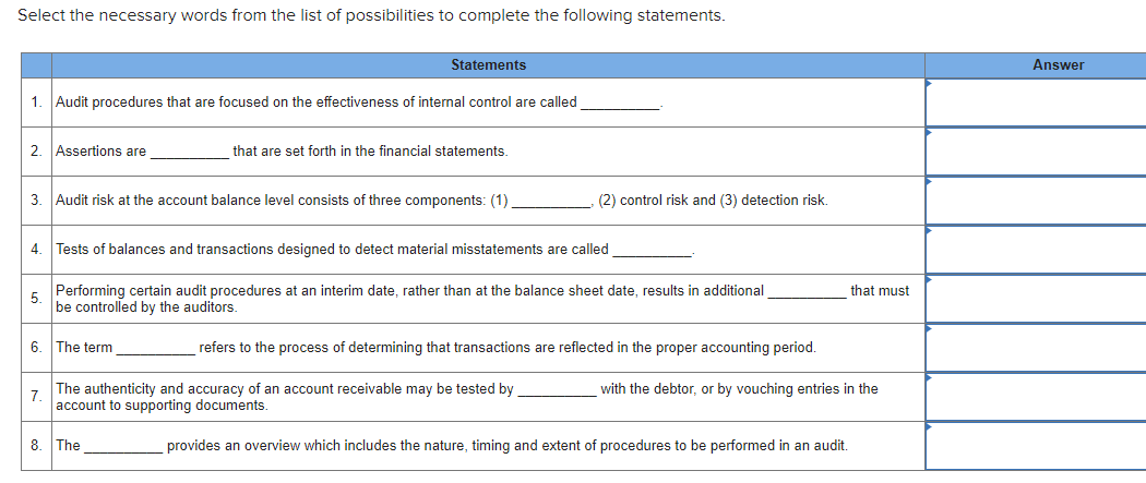 Can you help with the question below? Select the necessary words from