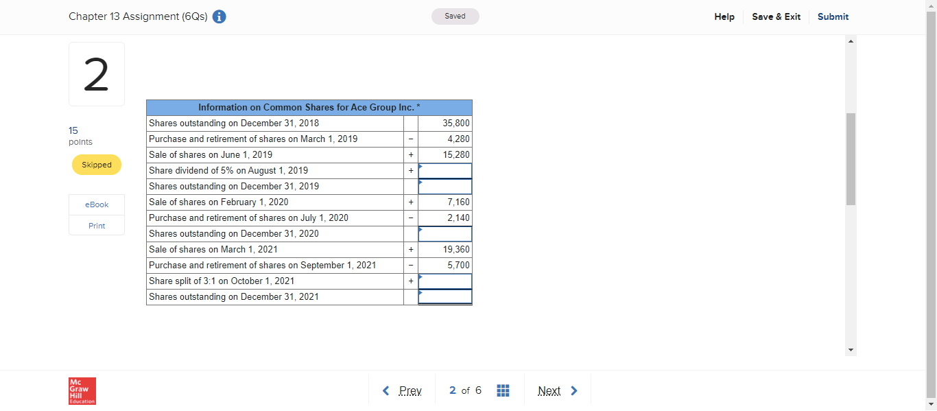 2 Except for the earnings per share statistics, the 2019, 2020, and