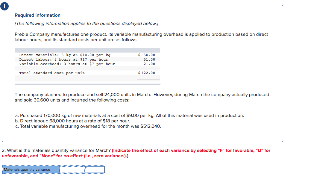 Please solve with steps Required Information [The following information applies to the