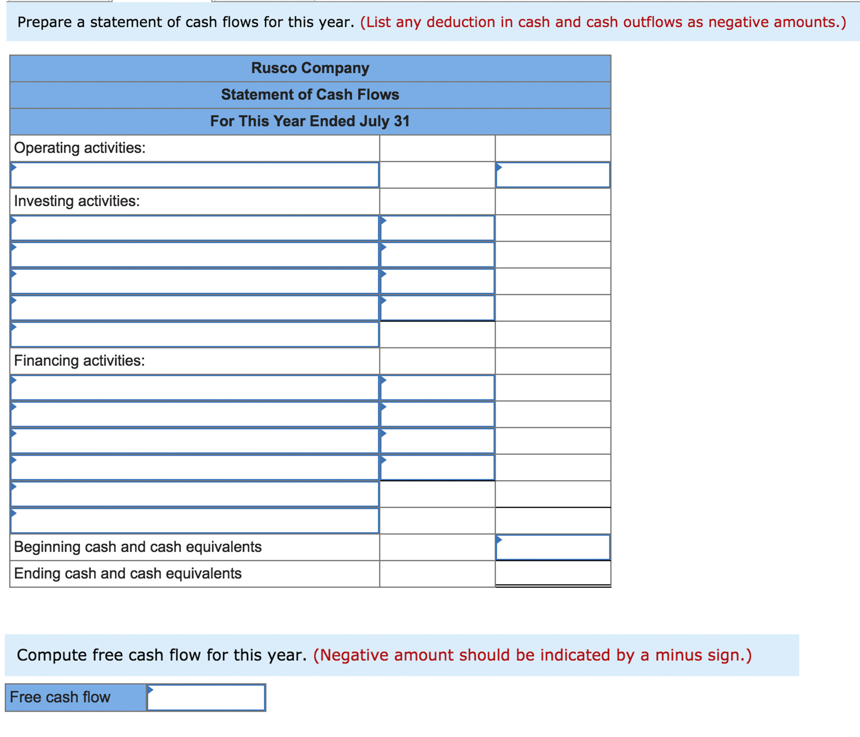 Please help me with this accounting question. Even partial answers would me