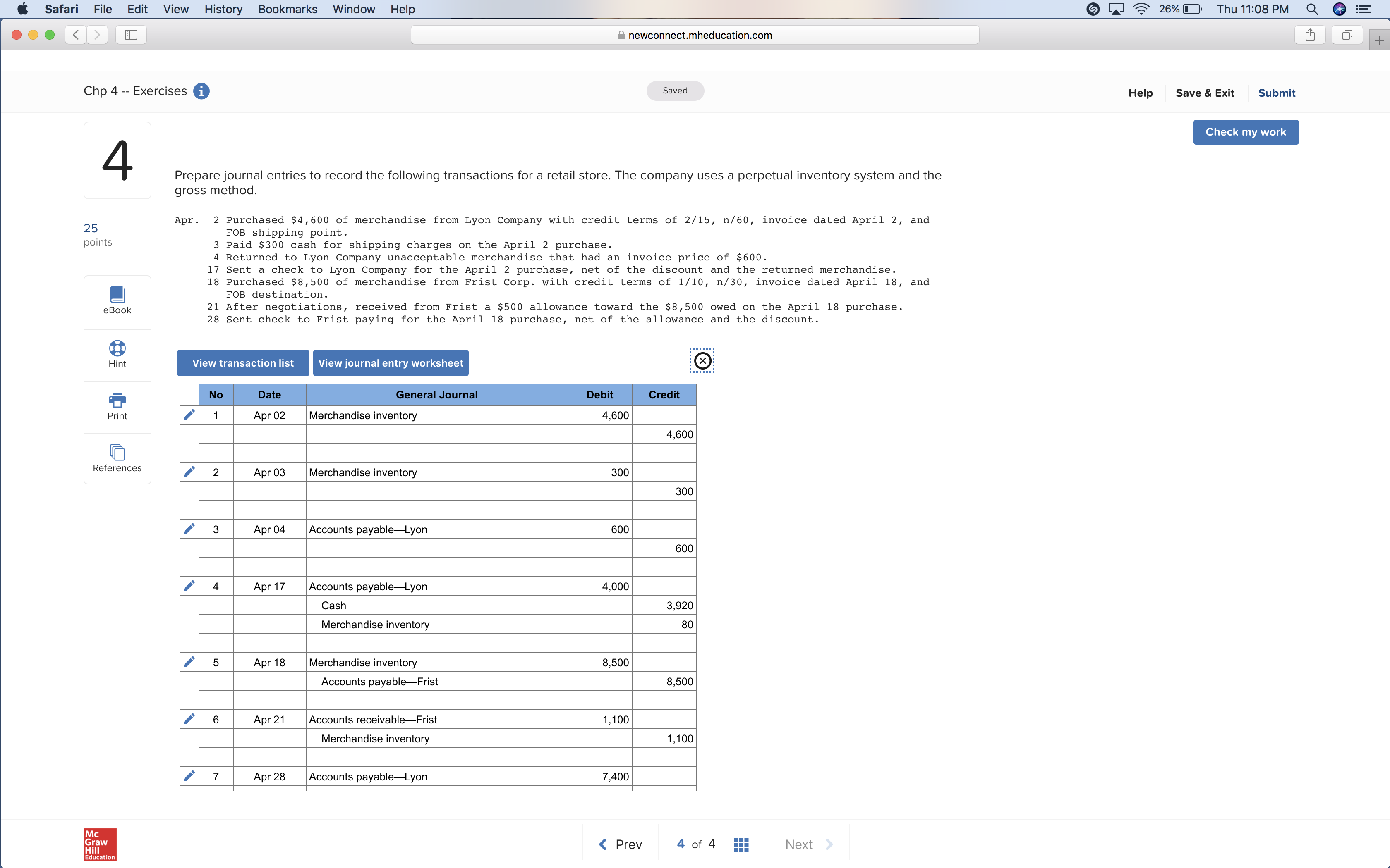 I need help on this exercise please about the journal. ' Safari