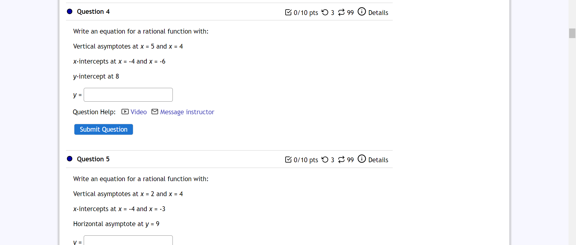 : 0 and :0 : 4. It goes through the point (