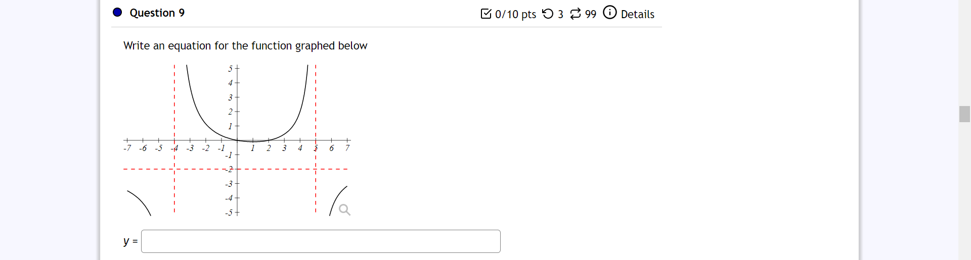 B 0/10 pts 0 3 3 99 (D Details Write an equation